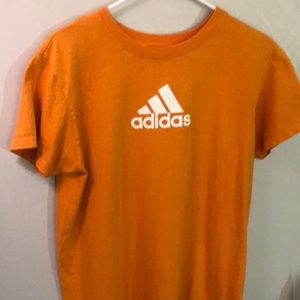 Orange Adidas shirt